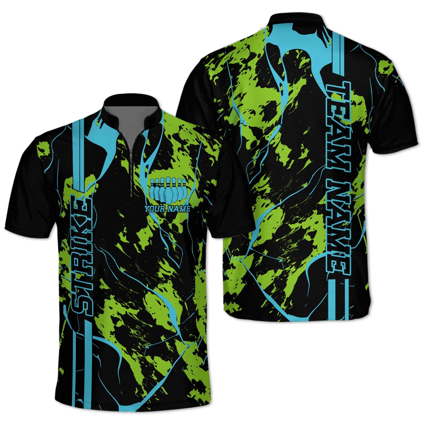 Custom Team Bowling Jerseys For Men, Custom Bowling Team Shirts BZ0036