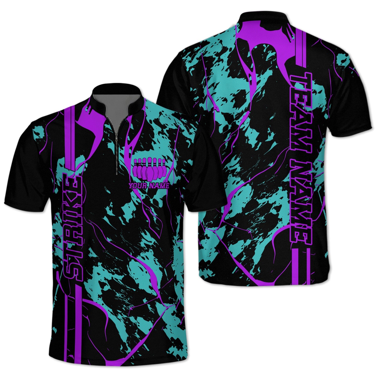 Custom Team Bowling Jerseys For Men, Custom Bowling Team Shirts BZ0036