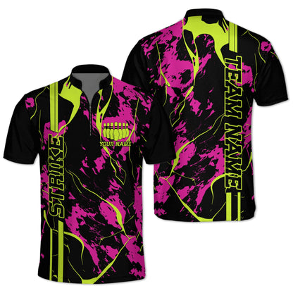 Custom Team Bowling Jerseys For Men, Custom Bowling Team Shirts BZ0036