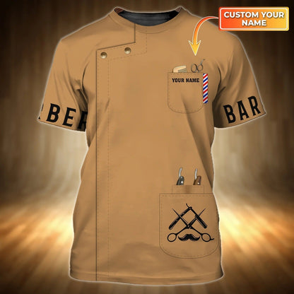 Personalized 3D All Over Print Barber Shirt, Present To A Professional Barber, Gift To A Barber Friend TO0659