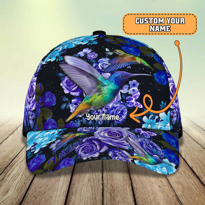 3D Classic Cap Hummingbird 1 Personalized Name Cap Lasfour CA0031