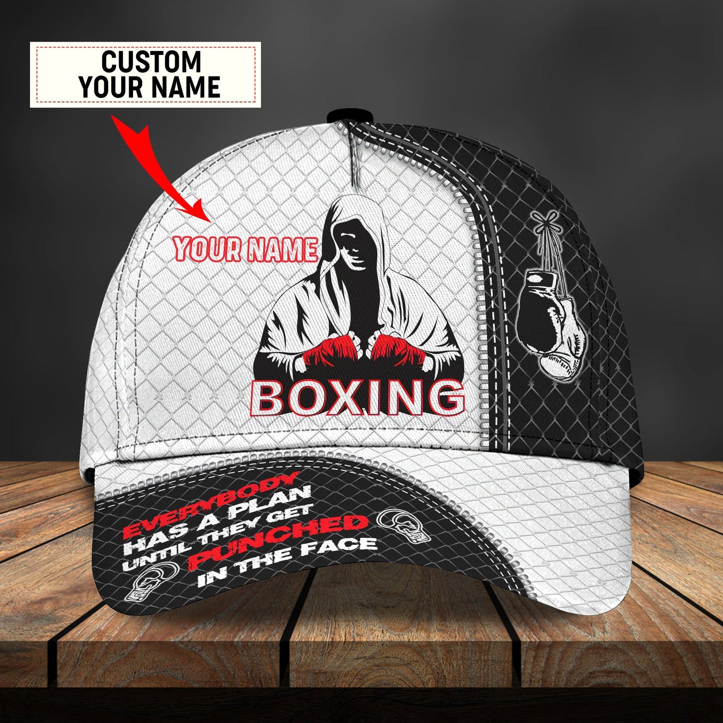 3D Classic Cap Boxing Cap 2 Lasfour CA0670