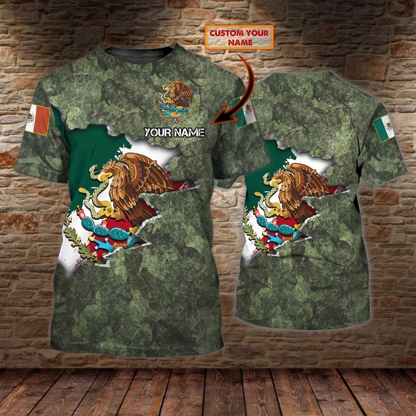 Customized 3D all over printed Mexican Shirt, Mexico T shirt, Mexican Shirts for Men and Women TO0829