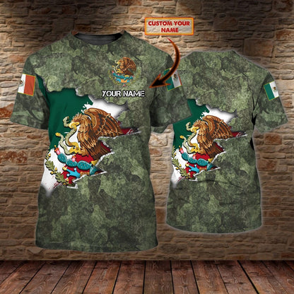 Customized 3D all over printed Mexican Shirt, Mexico T shirt, Mexican Shirts for Men and Women TO0829