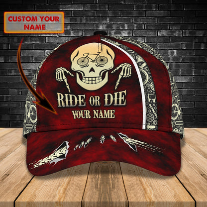 3D Classic Cap Ride Or Die Personalized Name Cap Lasfour CA0891