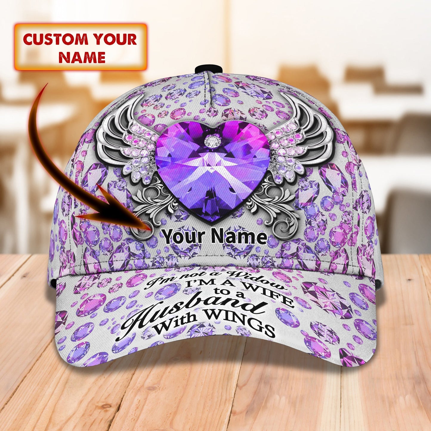 3D Classic Cap I'M Not A Widow 3 Personalized Name Cap Lasfour CA1323