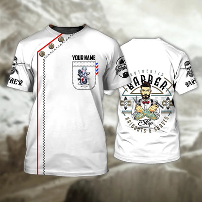 Personalized With Name 3D Full Printed Barber Shirt For Men, Don't Stop When I'm Tired, Barber Gifts TO0649