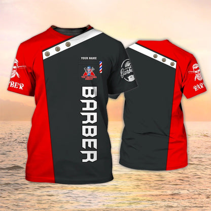 Custom Vip Barber Shop T Shirt, Barber Gift, Barber Uniform, Gift For Barber Men TO2609