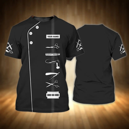 Personalized 3D All Over Print Barber Shirt, Present To A Professional Barber, Gift To A Barber Friend TO0659