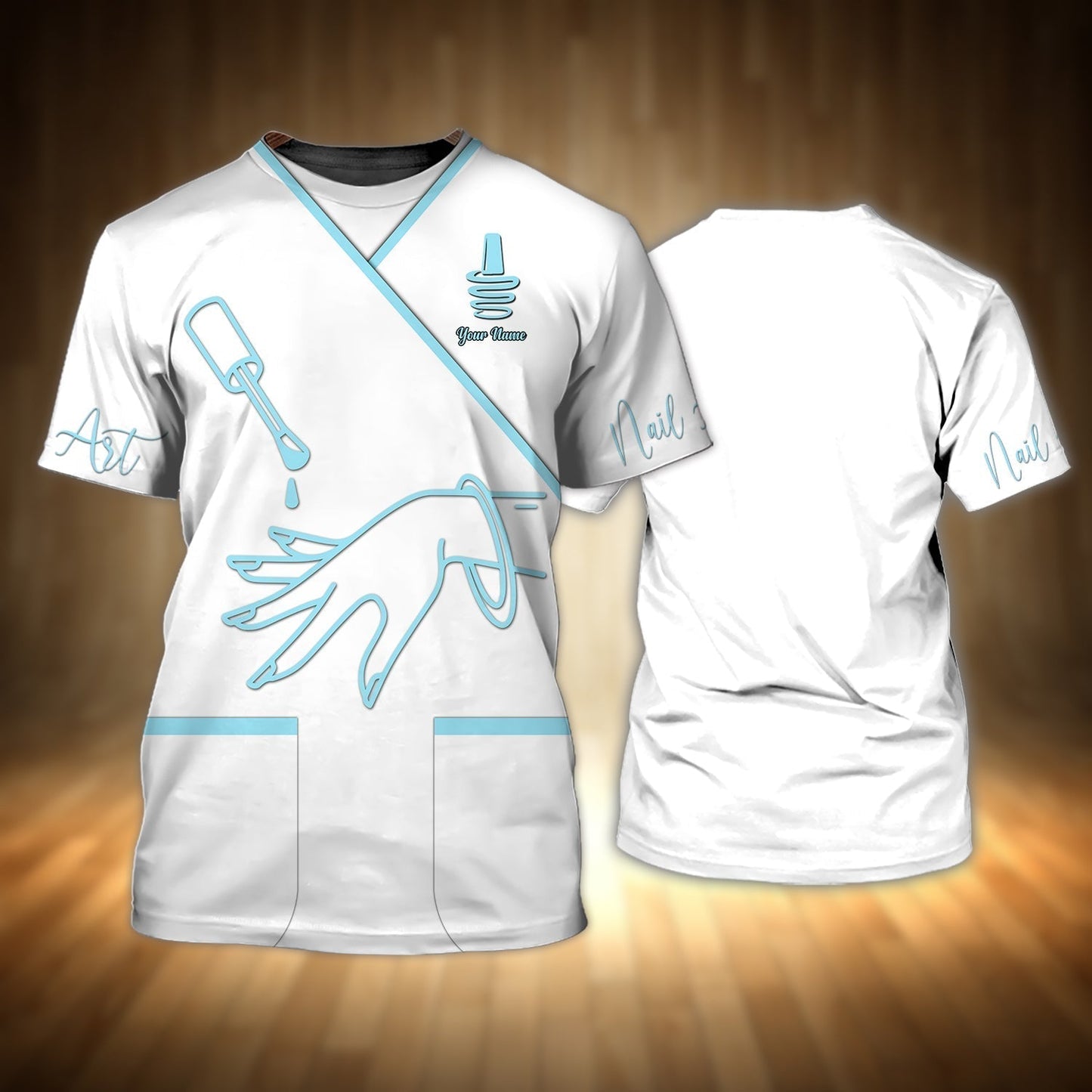 Custom Name Nail Art T Shirt For Men Women TO1165