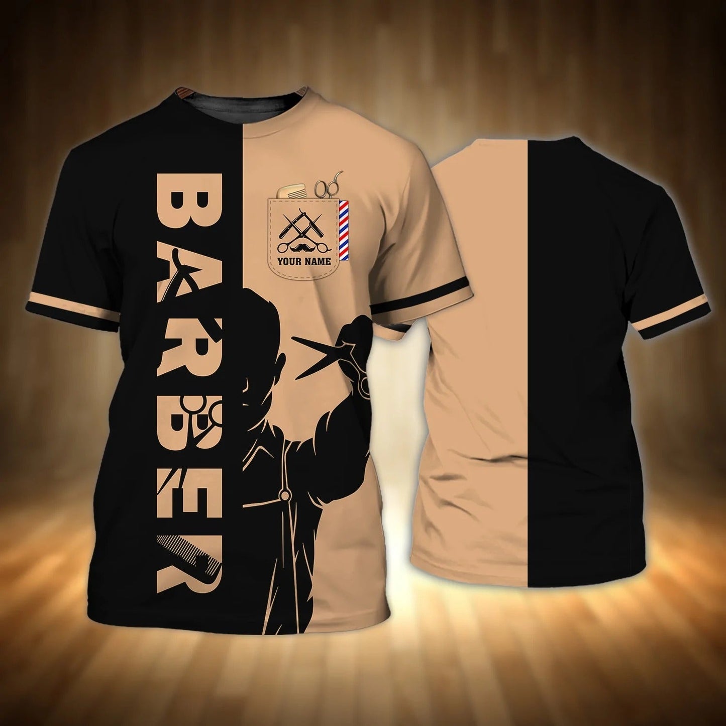 Personalized Barber Shirt, 3D All Over Printed Shirt For Barbers, New Barber Shop Gift, Barber Gifts TO0924