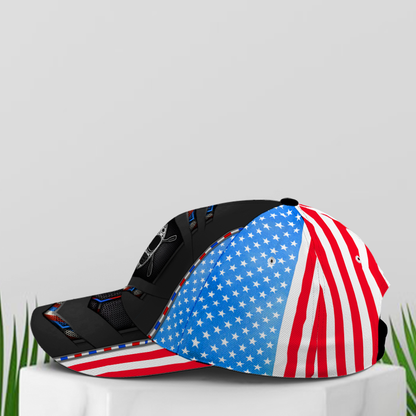 US Flag Kayaking Baseball Cap For Kayak Lovers Future Tech Style Lasfour CO0974