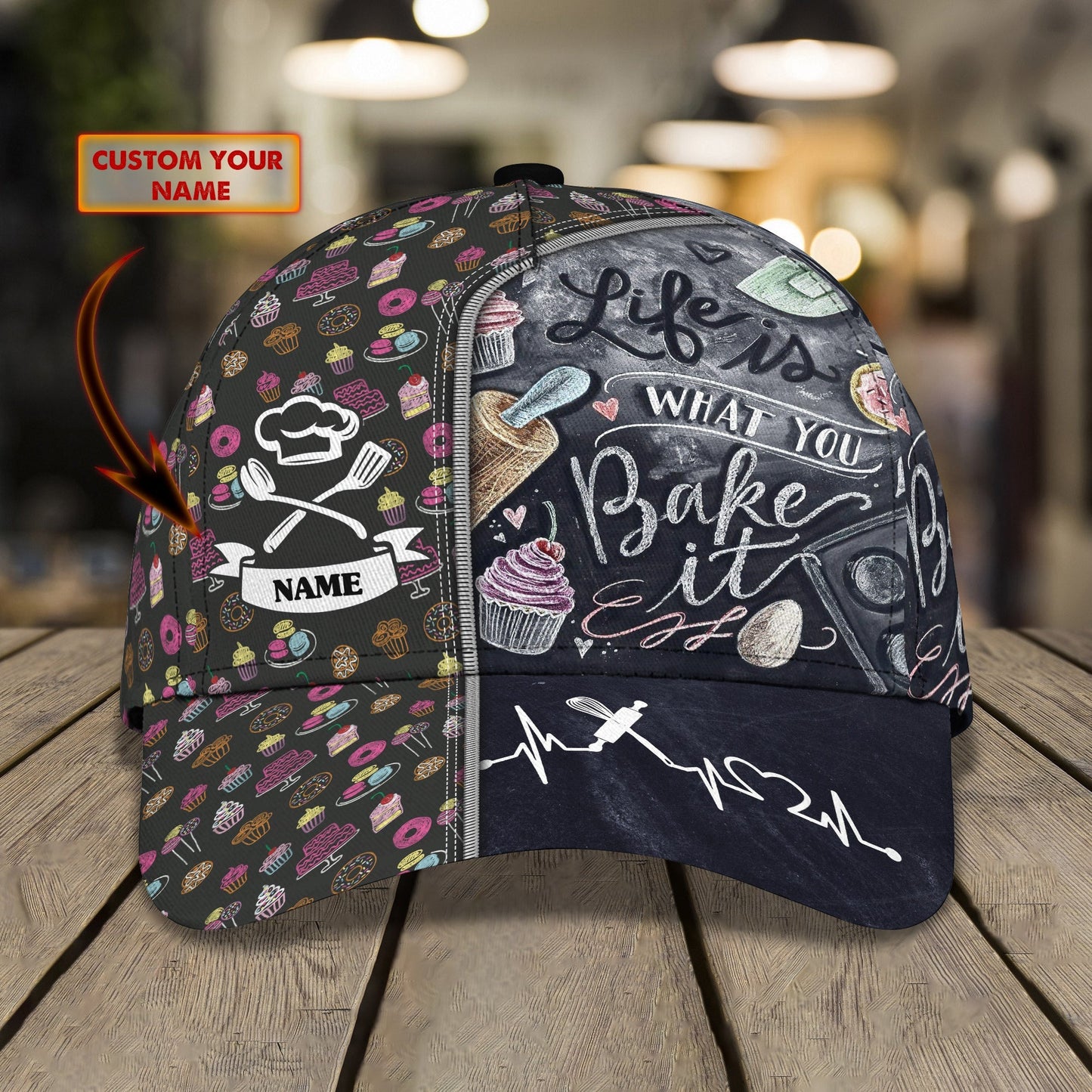 3D Classic Cap Baker Personalized Name Cap 8 Nama394 Lasfour CA2233