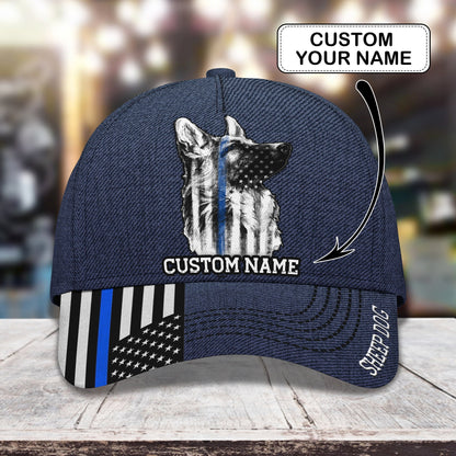 3D Classic Cap Sheep Dog Personalized Name Cap nama214 Lasfour CA1364