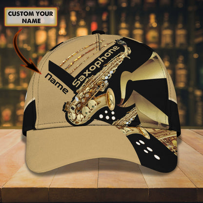 3D Classic Cap Saxophonepersonalized Name Cap Lasfour CA2252