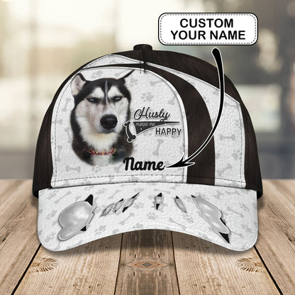3D Classic Cap Husky Personalize Name Cap Lasfour CA2015