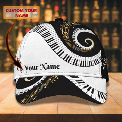 3D Classic Cap Piano Personalized Name Cap 406 Lasfour CA1148