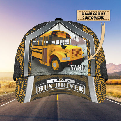 3D Classic Cap Bus Personalized Name Cap Lasfour CA0838