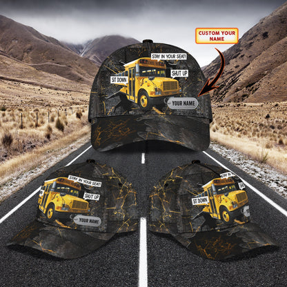 3D Classic Cap Bus 15 Personalized Name Cap Lasfour CA0712