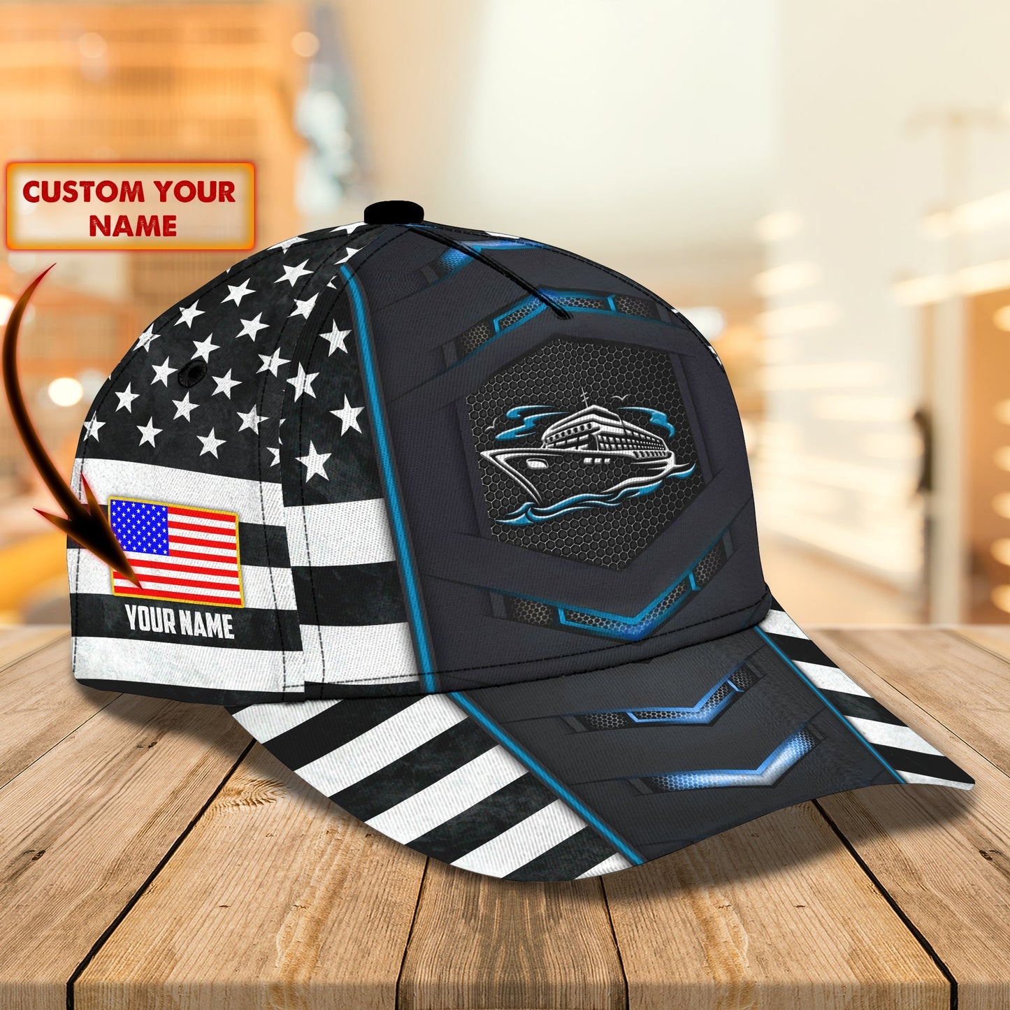 3D Classic Cap Cruise Personalized Classic Cap Lasfour CA1924