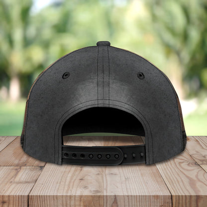 3D Classic Cap Dog Wine Personalized Name Cap CA2158