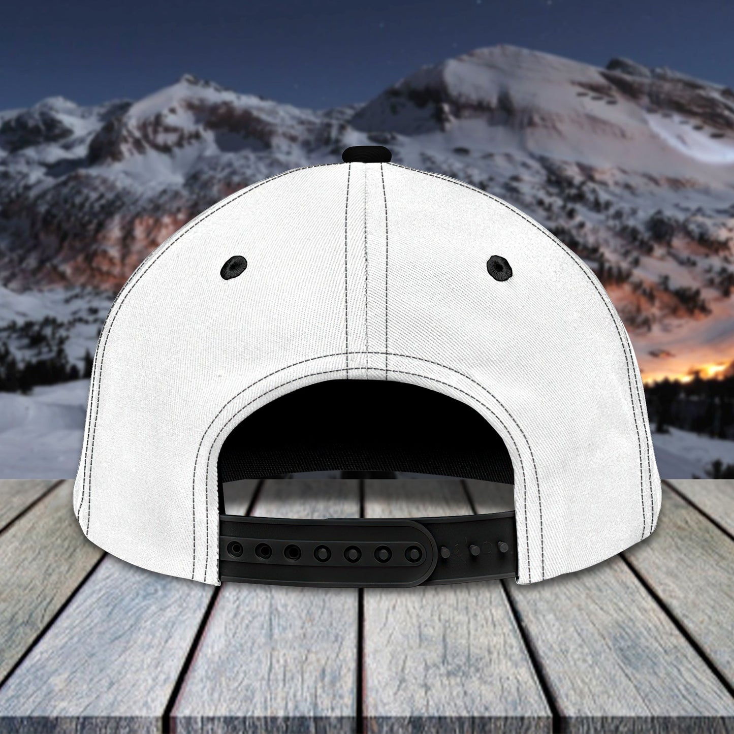 3D Classic Cap Skiing Personalized Name Cap 01 Lasfour CA1983