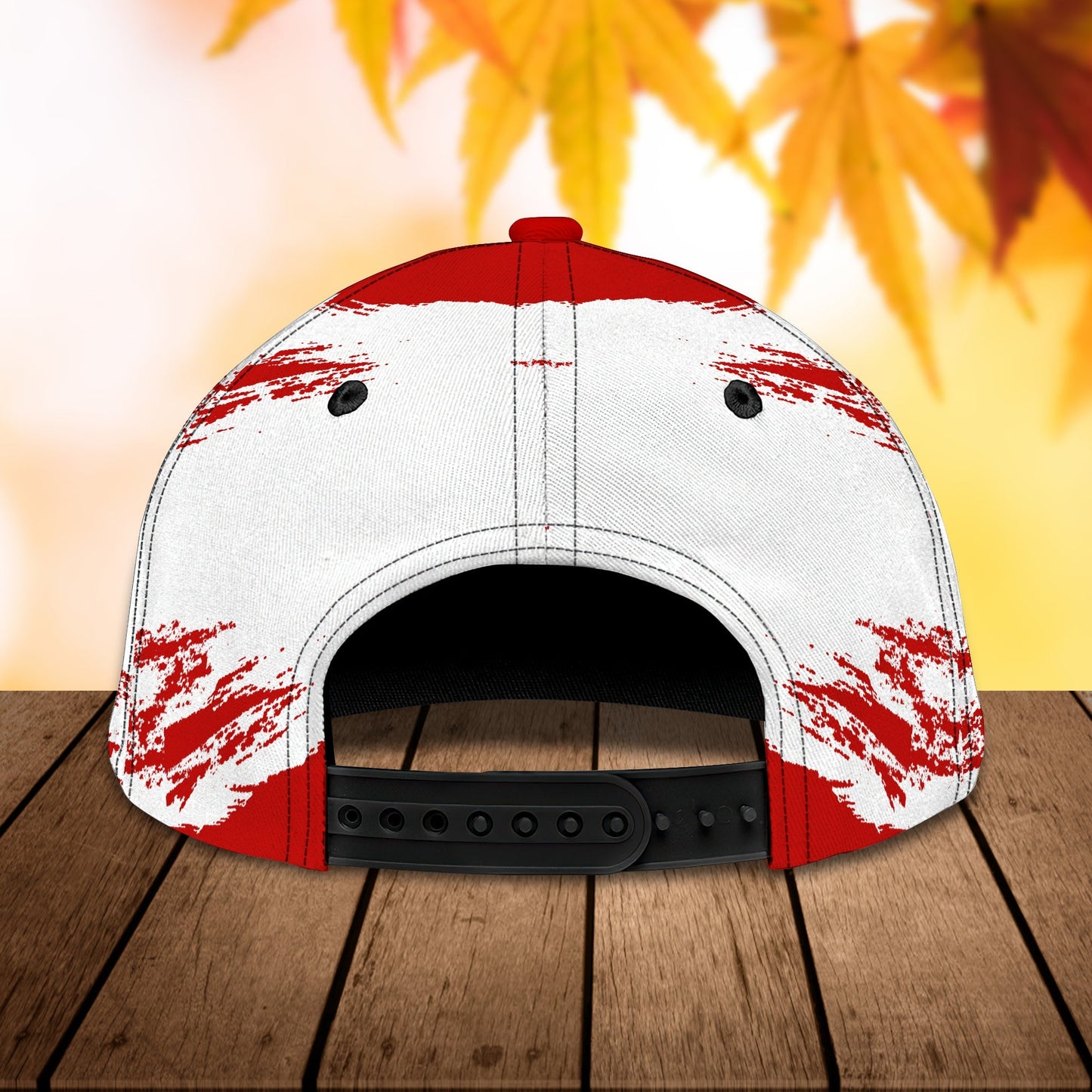 3D Classic Cap Maple Leaf Cnd Personalized Name Cap Lasfour CA1354