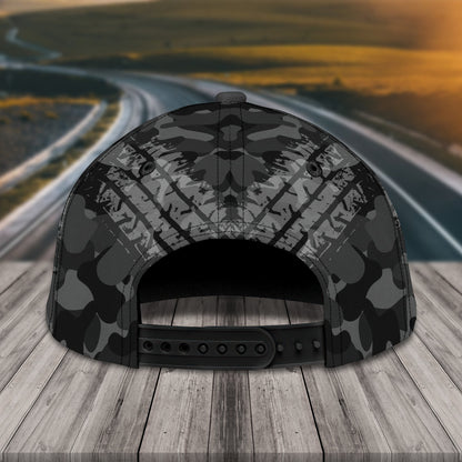 3D Classic Cap I'M A Veteran And A Trucker Personalized Name Cap Lasfour CA1773