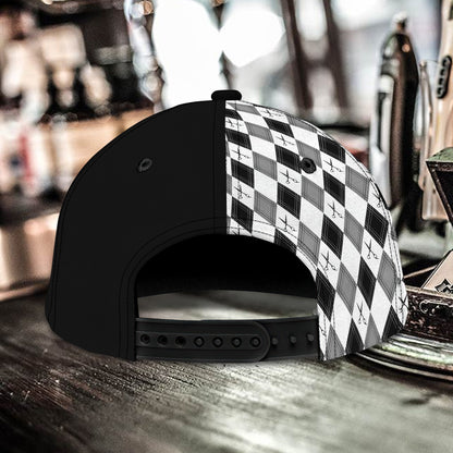 3D Classic Cap Barber Personalized Name Cap01 Lasfour CA1376