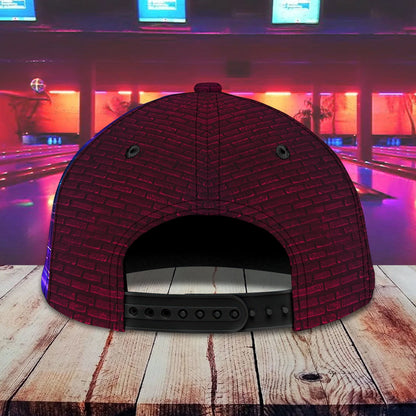 3D Classic Cap Bowling Personalized Name Cap Lasfour CA2122