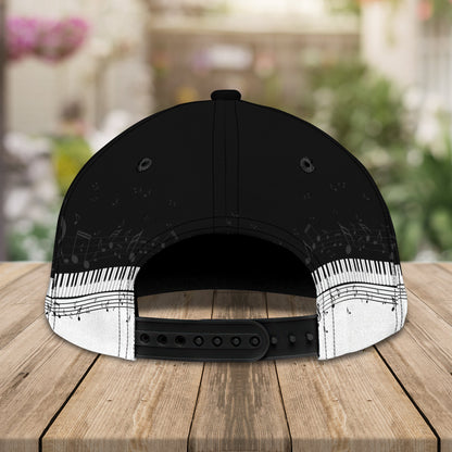 3D Classic Cap Beagle Piano Personalized Name Cap Lasfour CA1259