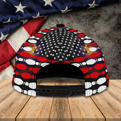 Personalized Name 3D All Over Print Bowling Cap Hat, Bowler Hat Full Print, Team Bowling Baseball Hat CO0172