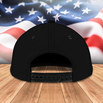 3D Classic Cap Veteran Personalized Name Cap Lasfour CA0808