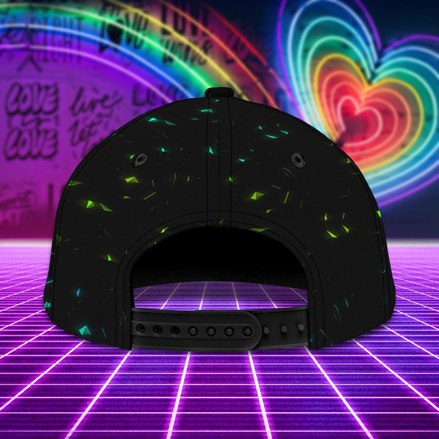 LGBT Personalized Name Cap, Pride Personalized 3D Cap CA0303