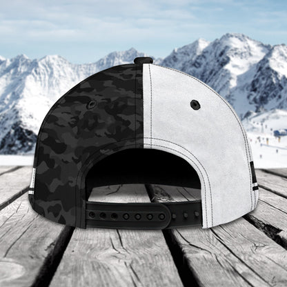 3D Classic Cap Camo Snowmobile Personalized Name Cap Lasfour CA2019