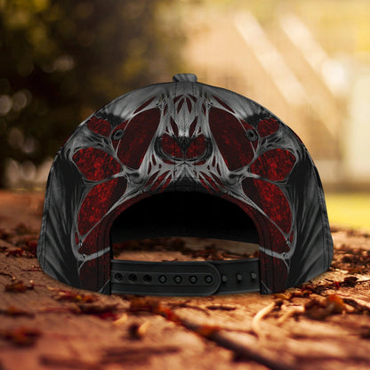 White And Black Guitar Cap Hat For Man, Gift To Guitar Man, Guitar Lover 3D Full Print Cap Hat CO0423