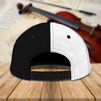 3D Classic Cap Violinist Personalized Name Cap Lasfour CA1198