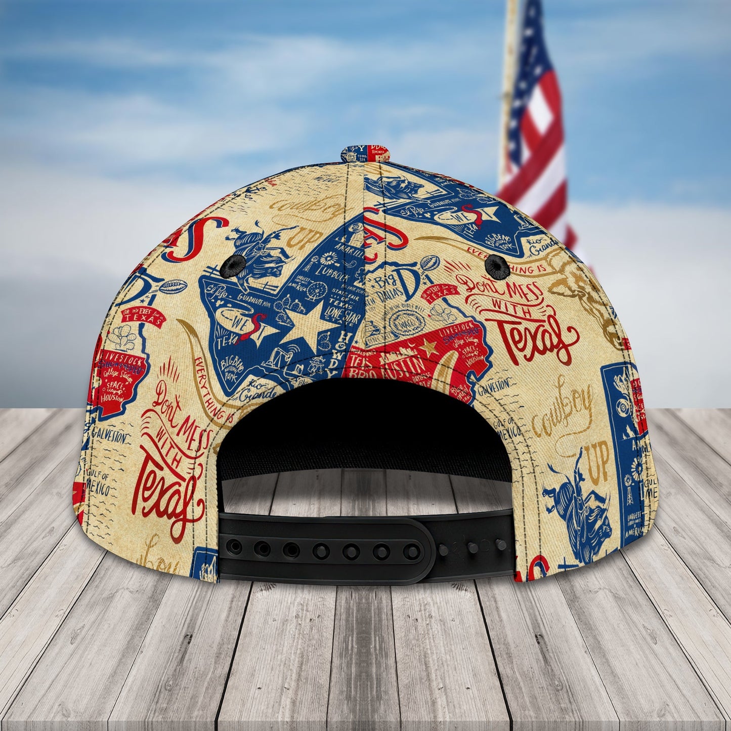 3D Classic Cap Texas Personalized Name Cap 138 Lasfour CA1464