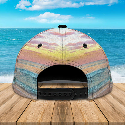 3D Classic Cap Blessed Be The Beach Personalized Name Cap Lasfour CA1282