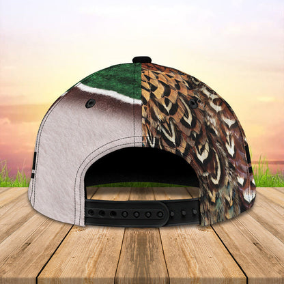 Lasfour 3D All Over Print Baseball Cap Custom Name Duck Hunting Hat Unisex Stylish CA0495