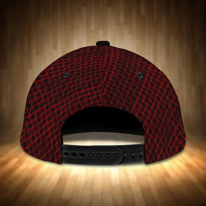 3D Classic Cap Red Drum Drummer Personalized Name Cap 14 Rinc Lasfour CA2154