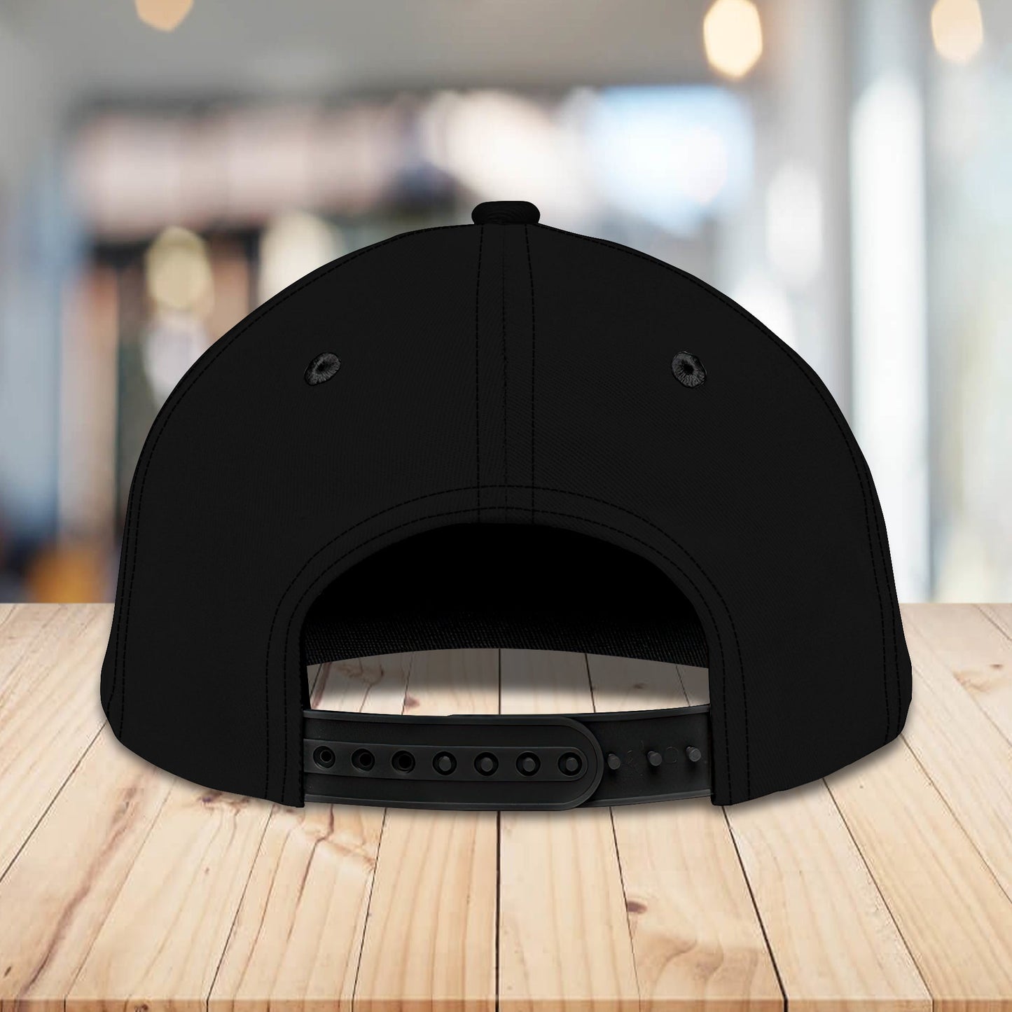3D Classic Cap Piano Black Ver. Personalized Name Cap Lasfour CA1684