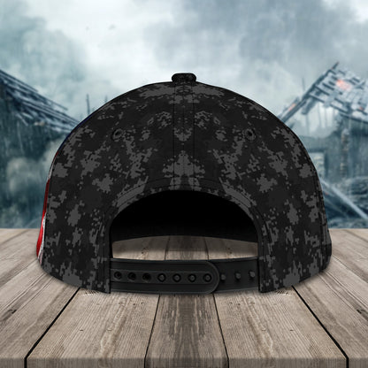 3D Classic Cap Veteran Personalized Name Cap 1236 Lasfour CA0902