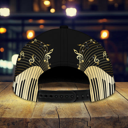 3D Classic Cap Love Piano Personalized Name Cap Lasfour CA1511