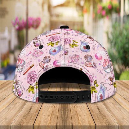 3D Classic Cap Makeup Beauty 1 Personalized Name Cap Namacap066 Lasfour CA1348