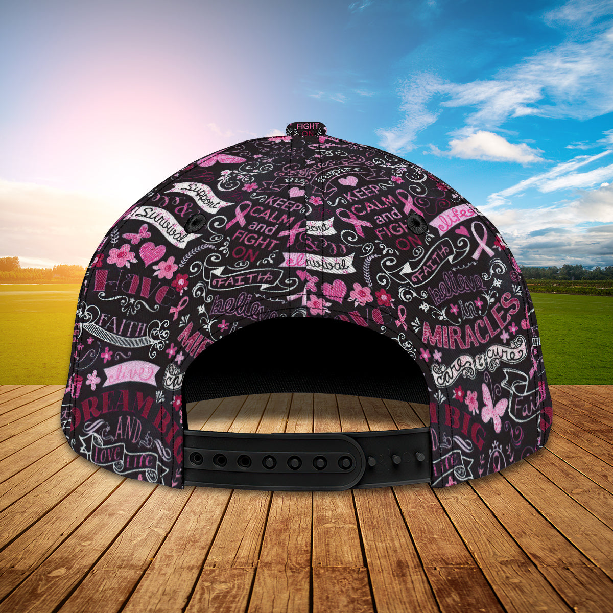 3D Classic Cap Bc Awareness Personalized Name Cap Lasfour CA1646