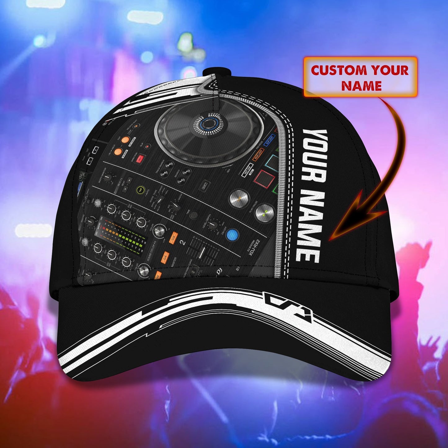 3D Classic Cap Dj Personalized Name Cap 47 Lasfour CA1369
