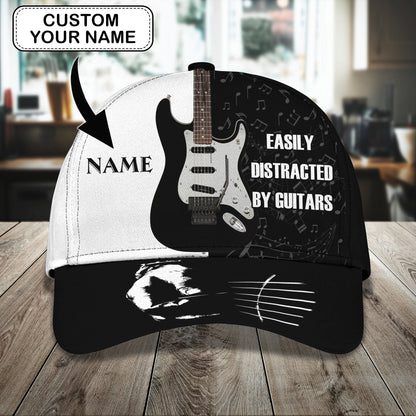 3D Classic Cap Electric Guitar Namapersonalized Name Cap Lasfour CA1188