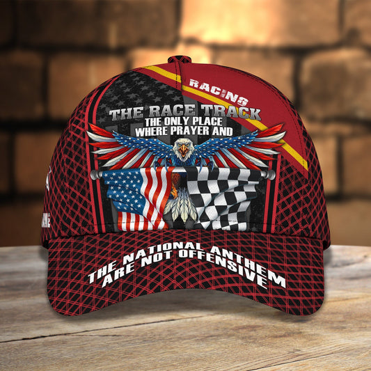 3D Classic Cap Racing 01 Personalized Name Cap Lasfour CA1028