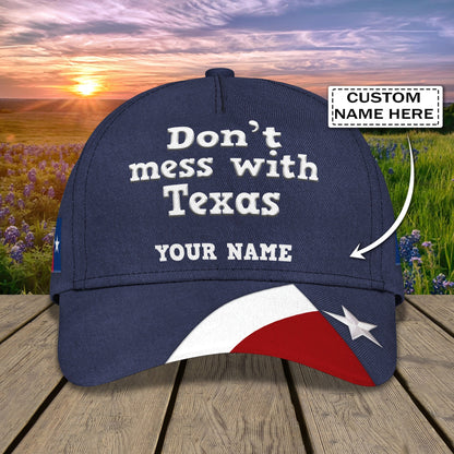3D Classic Cap Texas1 Personalized Name Cap Lasfour CA1618